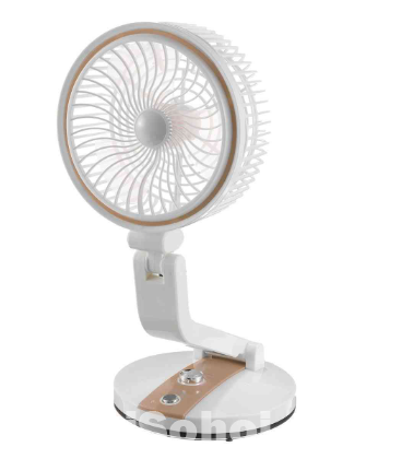 Rechargeable Folding Fan With LED Light